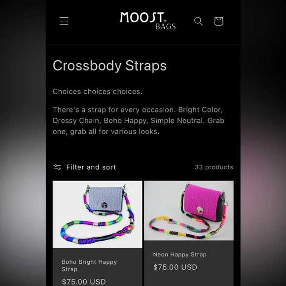 MOOST BAG Limited Edition Black Flap with Winter White Bottom & Chain Strap NWT - Picture 9 of 12